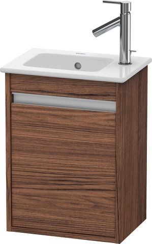 Duravit Ketho Waschtischunterbau wandhängend Nussbaum dunkel Matt 400x285x550 mm - KT6417L2121