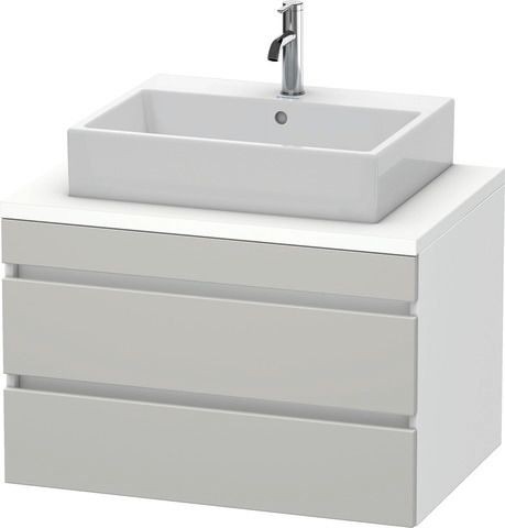 Duravit DuraStyle Konsolenwaschtischunterbau wandhängend Betongrau & Weiß Matt 800x548x512 mm - DS53
