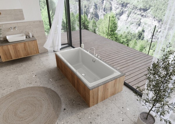 Kaldewei Badewanne PURO NEXT DUO Modell 1440, 1900x900 mm, manhattan, Perl-Effekt, 144000013199
