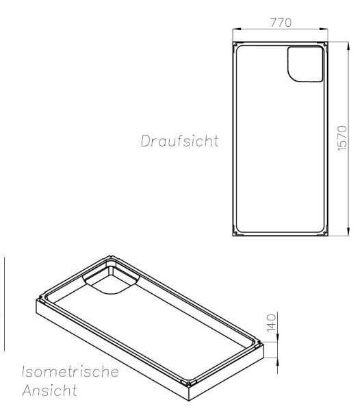 Neuesbad Wannenträger für Kaldewei Superplan NEU 160x80x2,5