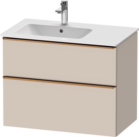 Duravit D-Neo Waschtischunterbau wandhängend Taupe Matt 810x462x625 mm - DE4366004910000