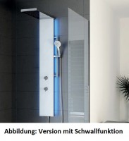 HSK Duschpaneel Lavida HSK Duschpaneel Lavida Plus, B: 250, H: 2220, T: 86 mm, Korpus: Edelstahl, Front: Glas weiss