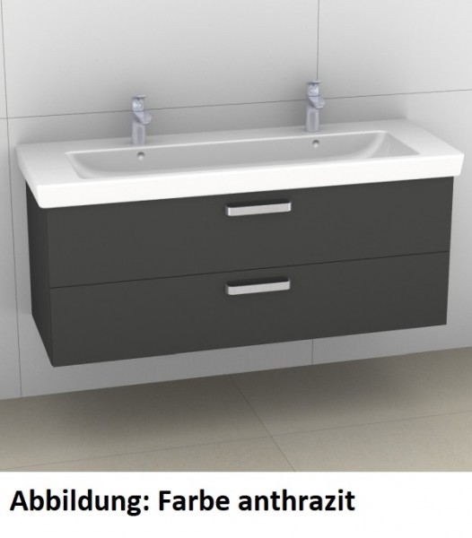 Artiqua 414 Waschtischunterschrank für Subway 2.0 7176D2 Oxid Dunkelgrau quer, 414-WU2L-V73-7184-723