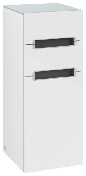 Villeroy & Boch Seitenschrank Subway 2.0 A7121S 354x857x370mm Anschlag li Griff chrom glänz Glossy W