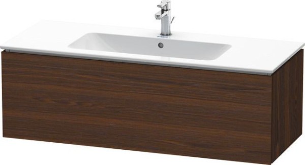 Duravit L-Cube Waschtischunterbau wandhängend Nussbaum gebürstet Matt 1220x481x400 mm - LC614306969