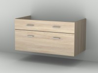 Sanipa Sanipa Waschtischunterschrank 2morrow MT31382, Weiss-Hochglanz, H:510, B:1000, T:520 mm