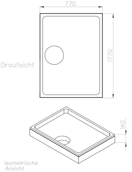 Neuesbad Wannenträger für Ideal Standard Ultra Flat 180x80x4,7