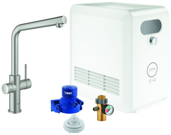 GROHE Blue Professional StarterKit 31347 L-Auslauf Bluetooth/WIFI supersteel, 31347DC3