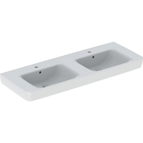 Geberit Renova Plan Doppelwaschtisch 130x48cm