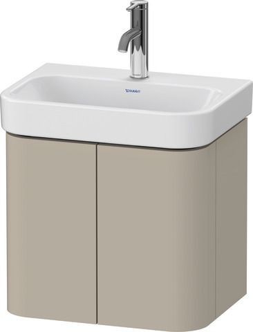 Duravit Happy D.2 Plus Waschtischunterbau wandhängend Taupe Seidenmatt 475x350x415 mm - HP4384060600