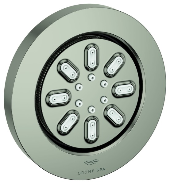 GROHE Seitenbrause 26801 Rainshower Aqua rund 2 Strahl 3,3 l/min satin steel, 26801MS0