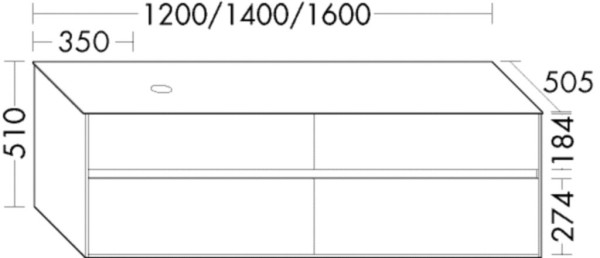 Burgbad Waschtischunterschrank rc40 Asteiche Natur/Grau Hochglanz, SGGG120RF4615A0063