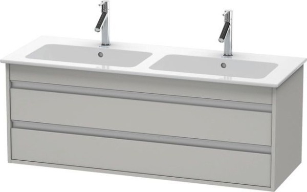 Duravit Ketho Waschtischunterbau wandhängend Betongrau Matt 1270x475x480 mm - KT643200707