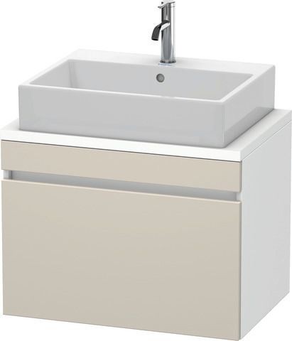 Duravit DuraStyle Konsolenwaschtischunterbau wandhängend Taupe & Weiß Matt 700x478x512 mm - DS530109