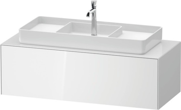 Duravit White Tulip Konsolenwaschtischunterbau wandhängend Weiß Hochglanz 1300x550x408 mm - WT4977M8