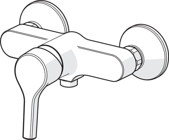 Hansa Brausearmatur HANSAPALENO 5647 Ausld. 57 mm DN15 chr