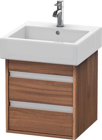 Duravit Ketho Waschtischunterbau wandhängend Nussbaum Matt 450x440x480 mm - KT663507979
