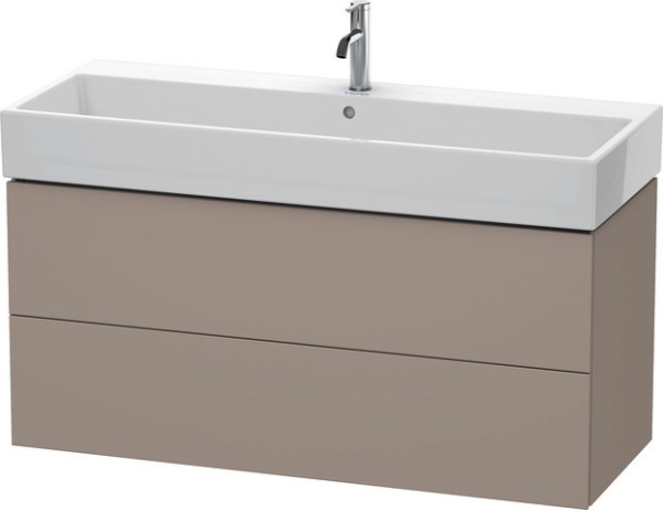 Duravit L-Cube Waschtischunterbau wandhängend Basalt Matt 1184x459x544 mm - LC627904343