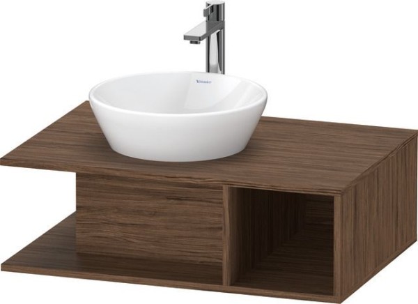 Duravit D-Neo Konsolenwaschtischunterbau wandhängend Nussbaum dunkel Matt 800x550x260 mm - DE4928021