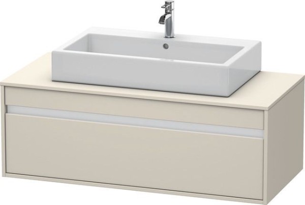 Duravit Ketho Konsolenwaschtischunterbau wandhängend Taupe Matt 1200x550x426 mm - KT669609191