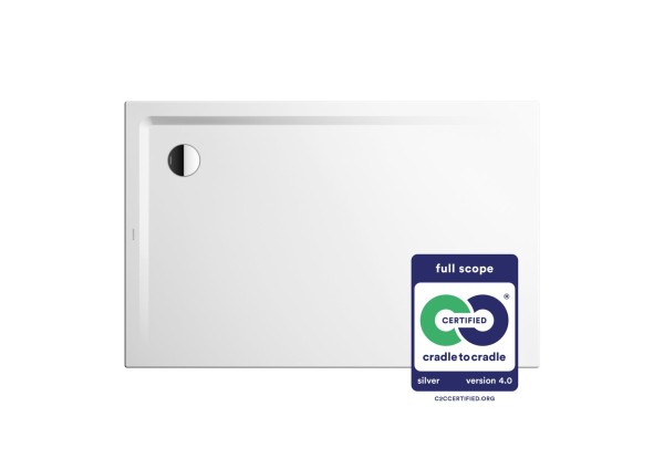Kaldewei Duschwanne SUPERPLAN Modell 1832-1, 750x800x25 mm, alpinweiß, 383200010001