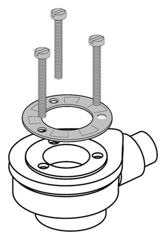 Villeroy & Boch Acryl Ablauf Tempoplex Plus 90 mm, Ablaufleistung 51 l/min., ohne Deckel