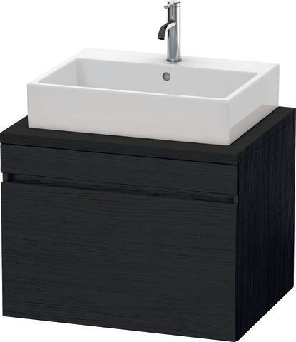 Duravit DuraStyle Konsolenwaschtischunterbau wandhängend Eiche Schwarz Matt 700x548x512 mm - DS53110