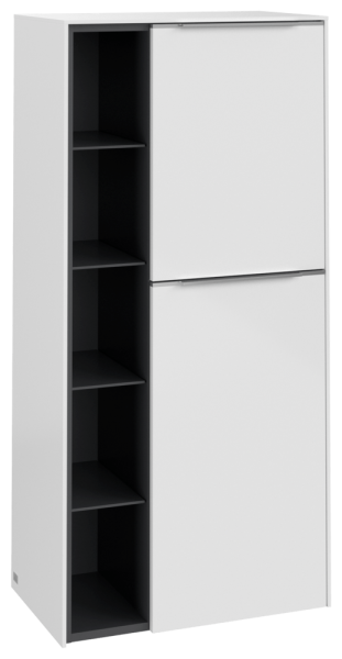 Villeroy & Boch Subway 3.0 Mittelschrank, 2 Türen, 574 x 1200 x 346,5 mm, Brilliant White / Brillian