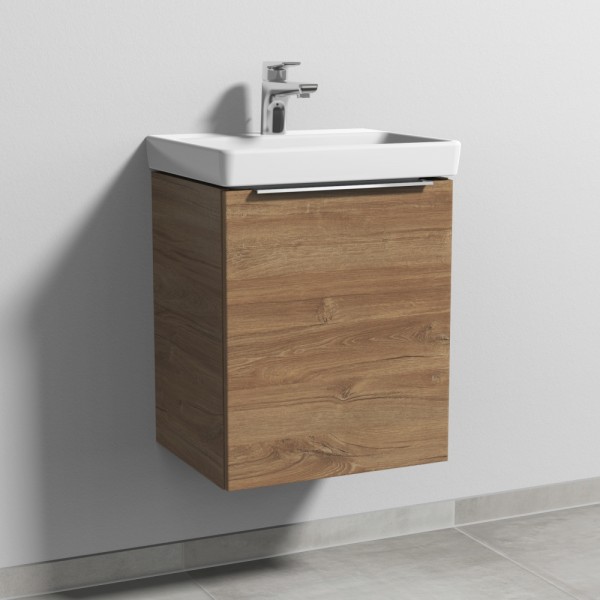 Sanipa 3way Waschtischunterbau zu Villeroy & Boch Avento Waschtisch mit 1 Tür, Eiche-Kansas