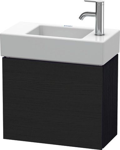 Duravit L-Cube Waschtischunterbau wandhängend Eiche Schwarz Matt 480x240x400 mm - LC6246R1616