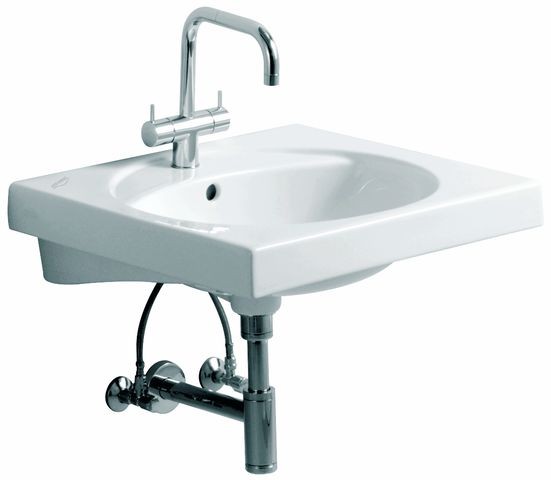 Geberit Preciosa Waschtisch 253200, B: 600, T: 550 mm, 253200600, weiss mit Keratect