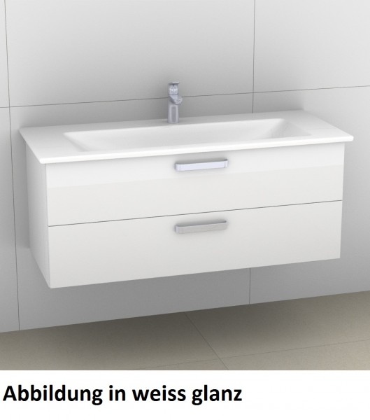 Artiqua 414 Waschtischunterschrank für Venticello 4104CG, Quarzgrau Hochglanz Select, 414-WU2L-V113-