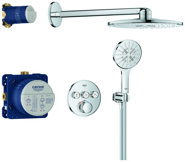 GROHE Unterputz-Duschsystem Grohtherm SmartControl 34863 THM runde Form 3 ASV chrom, 34863000