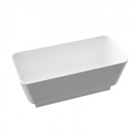 Balta 1 freistehende Balta 1 freistehende Badewanne, L 1550 W 430 H 600 mm, mit weissem Sockel