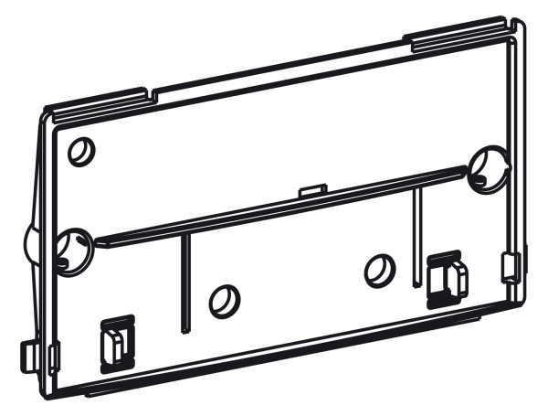 Mepa Montageplatte transparent, mit Schieber UPSK-Typ A31/B31, 590233