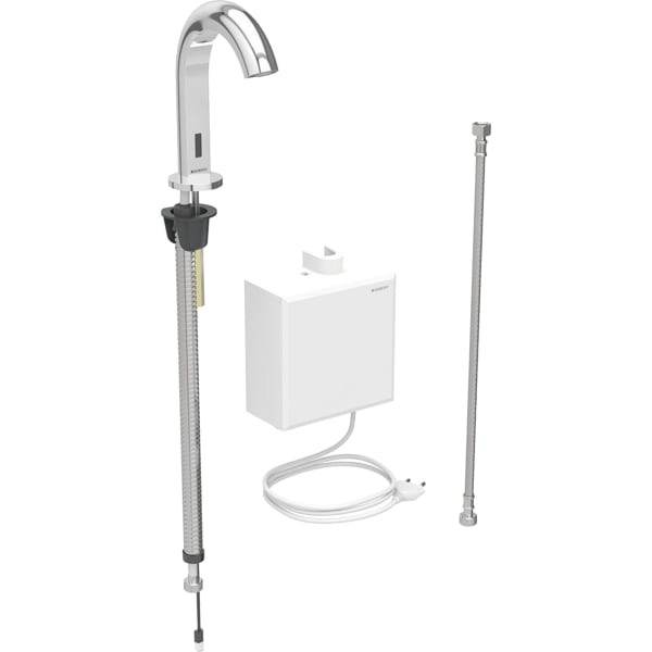 Geberit Waschtischarmatur Piave, Standmontage mit AP-Funktionseinh. Netz o. Mischer, 116161211
