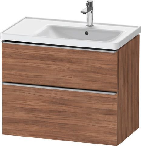 Duravit D-Neo Waschtischunterbau wandhängend Nussbaum Matt 784x452x625 mm - DE4358070790000
