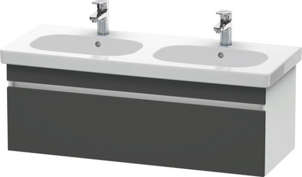 Duravit DuraStyle Waschtischunterbau wandhängend Graphit & Weiß Matt 1150x453x398 mm - DS638604918