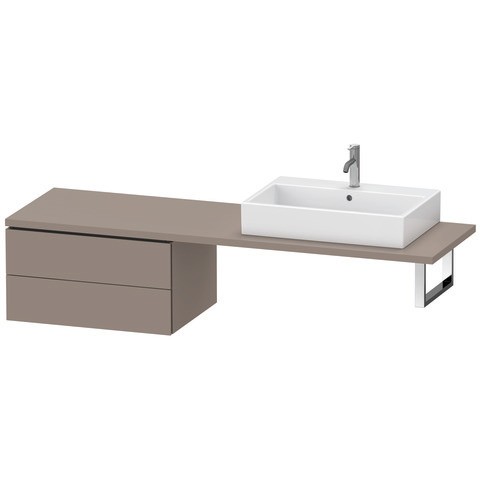 Duravit L-Cube Unterschrank für Konsole Basalt Matt 720x547x400 mm - LC585904343