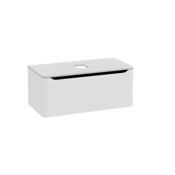 VitrA New Integra Round Waschtischunterschrank für Aufsatzwaschtisch mit 1 Vollauszug Matt,70056