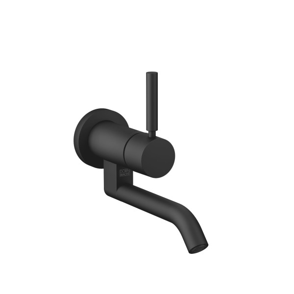 Dornbracht Waschtisch-Wand-Einhandbatterie ohne Ablaufgarnitur META 36805660 Schwarz matt