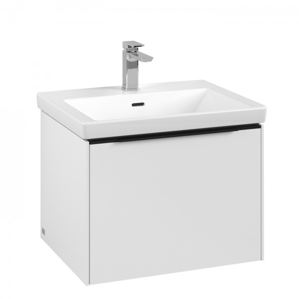 Villeroy & Boch Subway 3.0 Waschbeckenunterschrank, 1 Auszug, 572 x 432 x 462 mm, Pure White / Pure