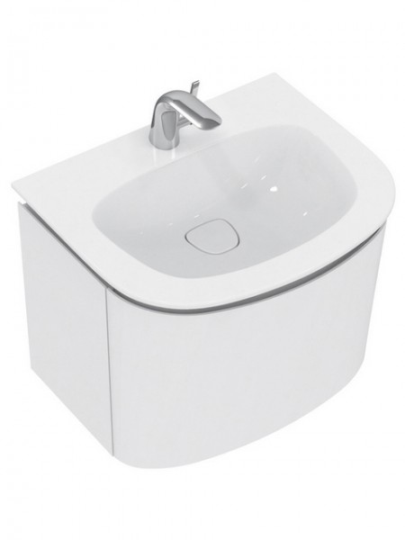 Ideal Standard Ersatzteil Schubladenfront DEA, f.T7850WH, m. Ablaufgarn., Hgl.grau lackiert, TV607WH