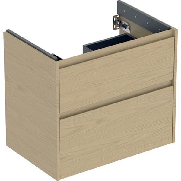 Geberit Renova Plan Unterschrank für Waschtisch, mit zwei Schubladen: 69.3x60.6x44.6cm, 504029PS1