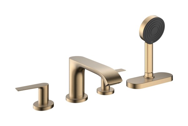 Hansgrohe Vivenis 4-Loch Wannenrandarmatur mit sBox, Brushed Bronze, 75444140