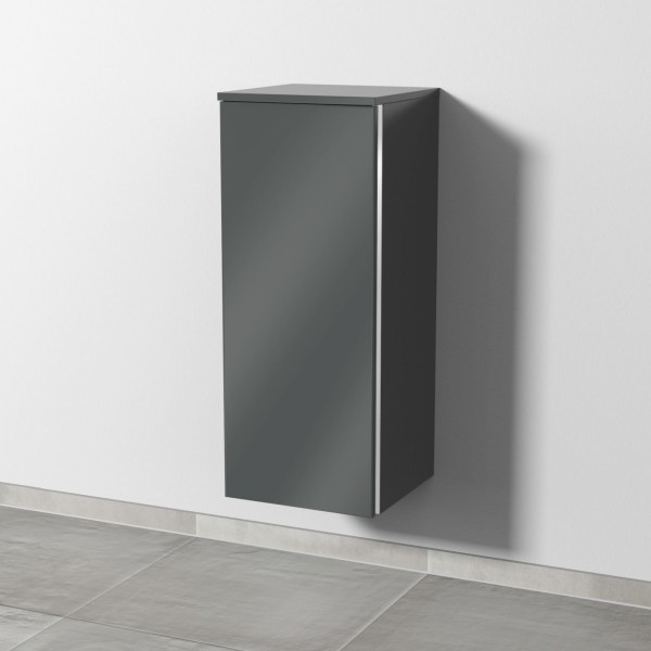 Sanipa 3way Mittelschrank mit 1 Tür, Anthrazit-Glanz, BS12079