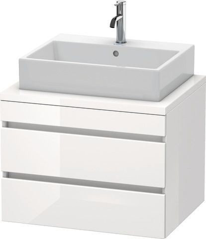Duravit DuraStyle Konsolenwaschtischunterbau wandhängend Weiß Hochglanz 700x548x512 mm - DS531602222
