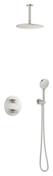 Damixa Silhouet HS 2 - Unterputz Thermostat Duschsystem, Stahl PVD, 571244600