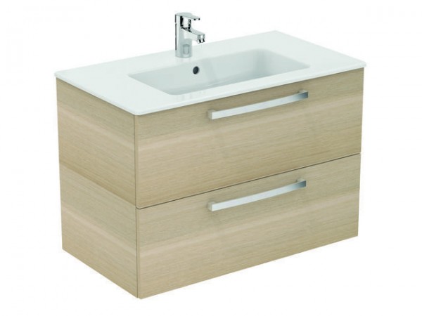 Ideal Standard Ersatzteil untere Schublade EUROVIT, f.K2978, Weiß / Eiche hell, EF028OS