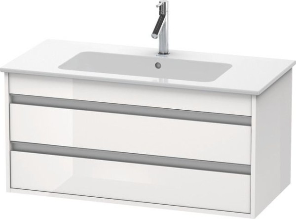 Duravit Ketho Waschtischunterbau wandhängend Weiß Hochglanz 1000x475x480 mm - KT643002222